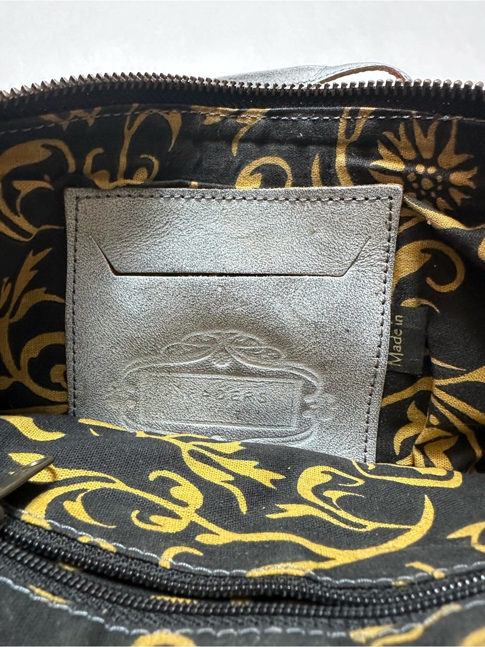 Artisan Silver Tooled Leather Cutout Crossbody Bag Boho Western Festival - Picture 3 of 13